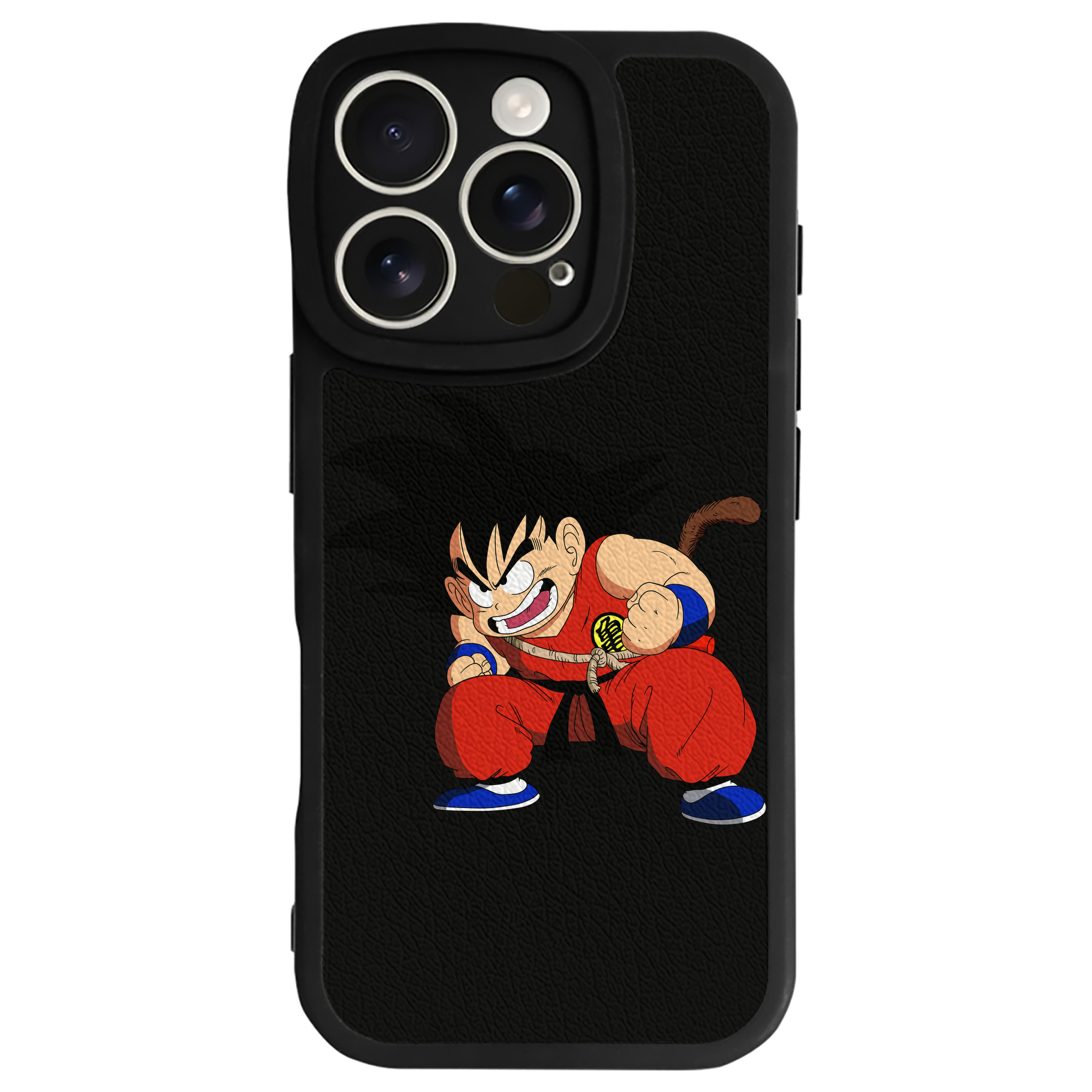 （画像用） ドラゴンボール 孫悟空（そん ごくう）Son Goku カカロット DRAGON BALL Kakarotto 【iPhone 16シリーズ対応】シリコンスマホケース（レザー調） 材質：シリコン